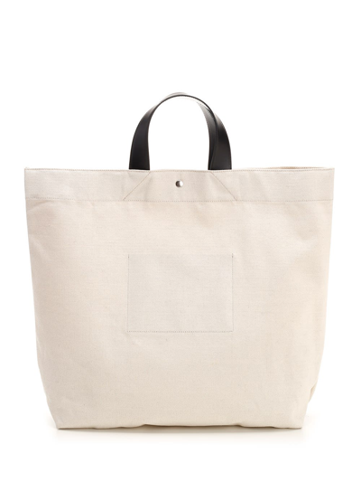 Shop Jil Sander Tangle Tote In Beige