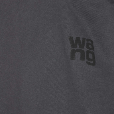 Shop Alexander Wang Logo Print T-shirt In Black