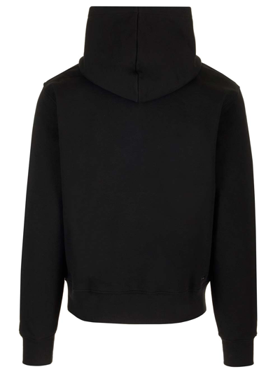 Shop Amiri Stretch Jersey Hoodie In Black