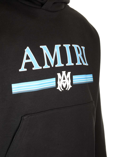 Shop Amiri Stretch Jersey Hoodie In Black