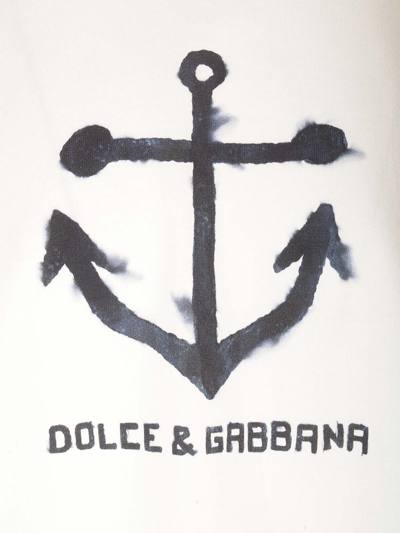 Shop Dolce & Gabbana Marine T-shirt In White
