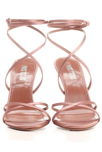 Shop Paris Texas Liz Crossover Strap High Stiletto Heel Sandals In Rose