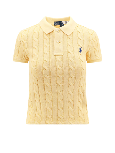 Shop Ralph Lauren Polo Shirt In Fall Yellow