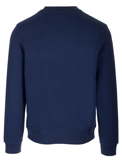 Shop Apc Basic Crew-neck Sweatshirt In Blue