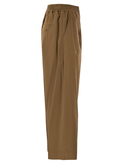 Shop Weekend Max Mara High Waist Wide Leg Trousers In Terracotta