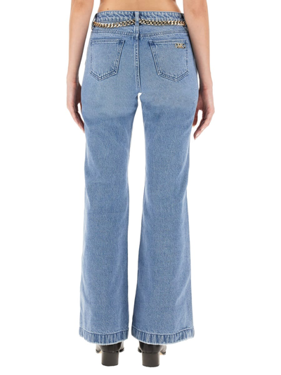 Shop Michael Kors Flare Fit Jeans In Angel Blue Wsh