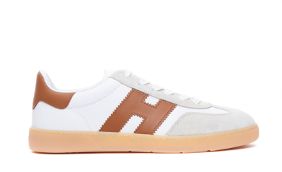 Shop Hogan Cool Sneakers In M Bianco Cuoio