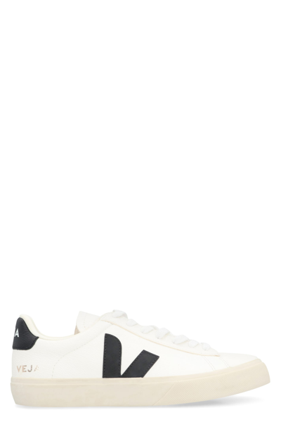 Shop Veja Campo Low-top Sneakers In Bianco