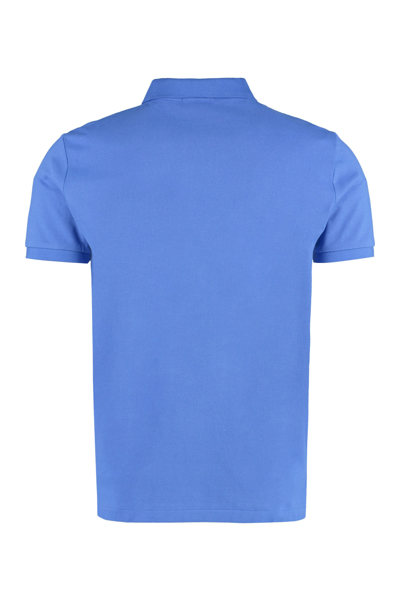 Shop Ralph Lauren Short Sleeve Cotton Polo Shirt In New Iris Blue