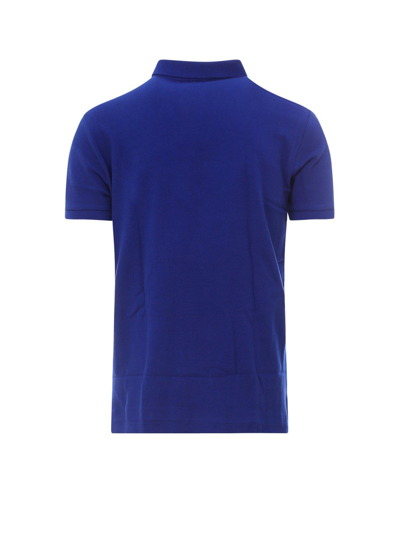Shop Ralph Lauren Logo Embroidered Short-sleeved Polo Shirt In Heritage Royal