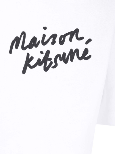 Shop Maison Kitsuné T-shirt Maison Kitsune In White