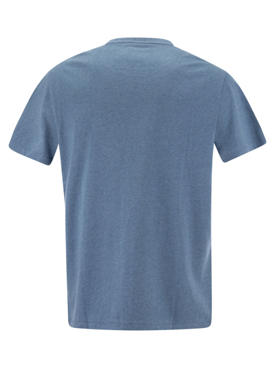 Shop Ralph Lauren Slim-fit Jersey T-shirt In Marine Heather