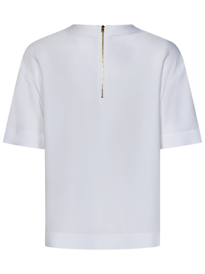 Shop Moschino Blouse In Bianco