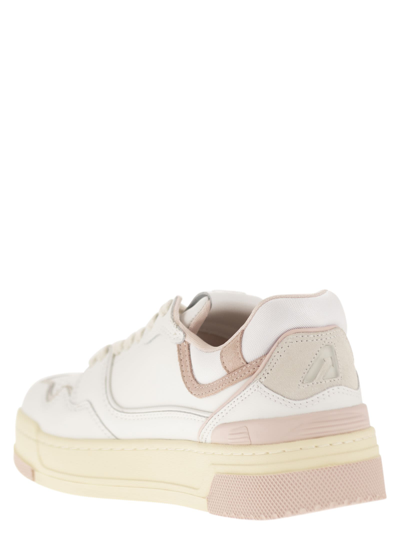 Shop Autry Clc - Womens Low Sneaker In Bianco