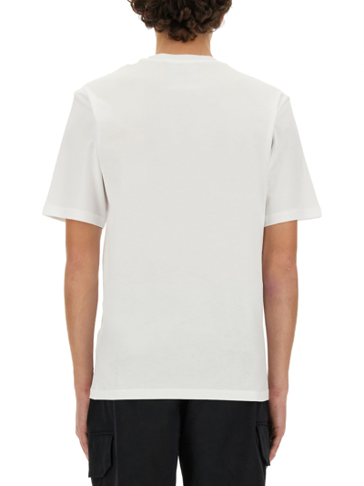 Shop Moschino Multicolor Logo T-shirt In Bianco