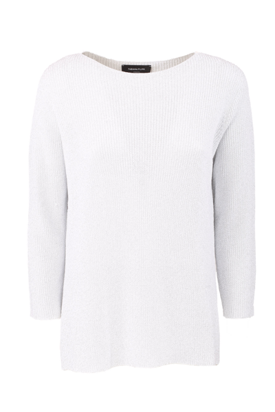 Shop Fabiana Filippi Cotton Sweater In White