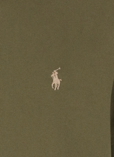 Shop Polo Ralph Lauren Polo Shirt With Pony In Olive