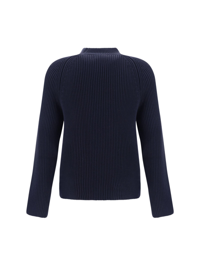 Shop Ami Alexandre Mattiussi Turtleneck Sweater In Blu