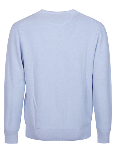 Shop Polo Ralph Lauren Long Sleeve Sweater In Blue Hyacinth