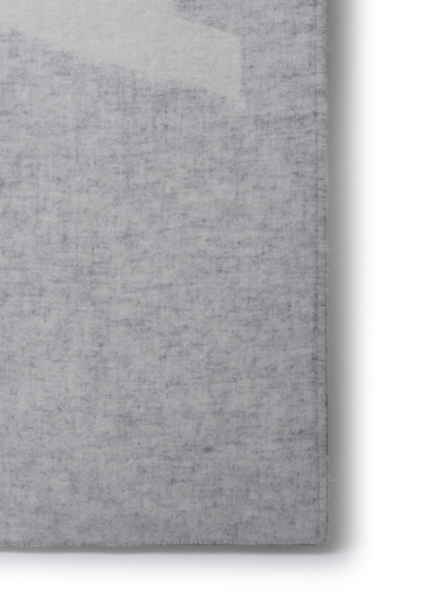 Shop Acne Studios Grey Wool Blend Scarf In White