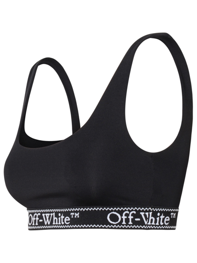 Shop Off-white Sporty Top In Black Nylon Blend
