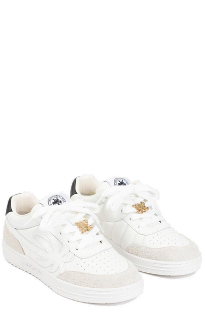 Shop Palm Angels Palm Beach University Low-top Sneakers In White