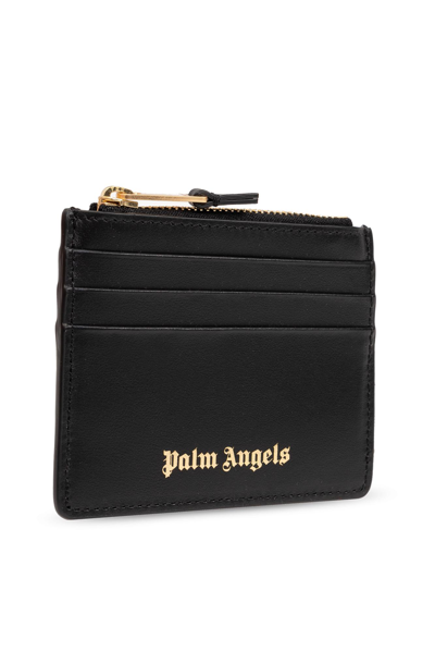 Shop Palm Angels Card Case With Logo In Black