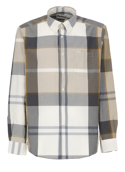 Shop Barbour Shirt With Tartan Pattern In Multicolor