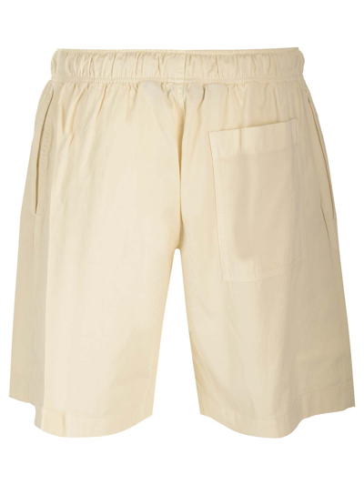 Shop Palm Angels Cotton Bermuda Shorts In White