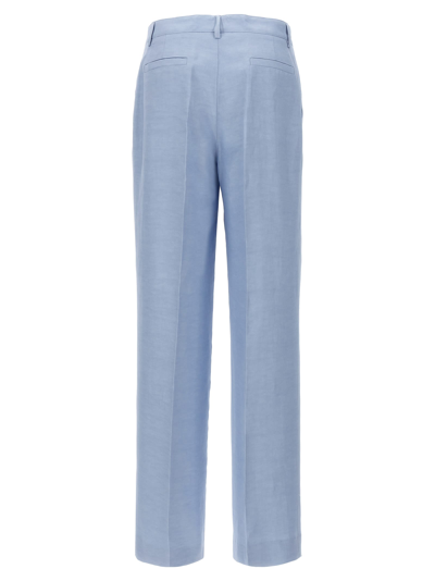 Shop P.a.r.o.s.h Smart Pants In Azzurro Polvere