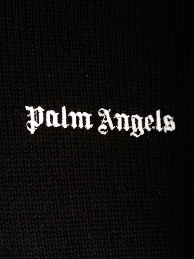 Shop Palm Angels Black Sweater With Logo