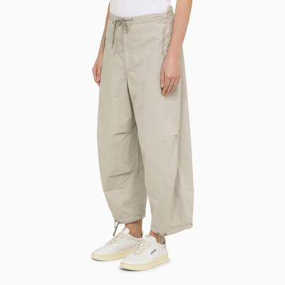 Shop Autry Grey Cotton Sports Trousers In Apparel Suola Cream