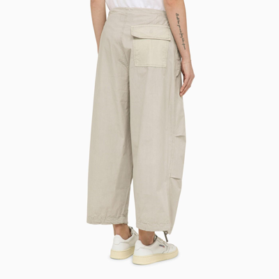 Shop Autry Grey Cotton Sports Trousers In Apparel Suola Cream