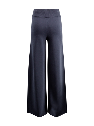 Shop P.a.r.o.s.h Roma Knit Trousers In Blu