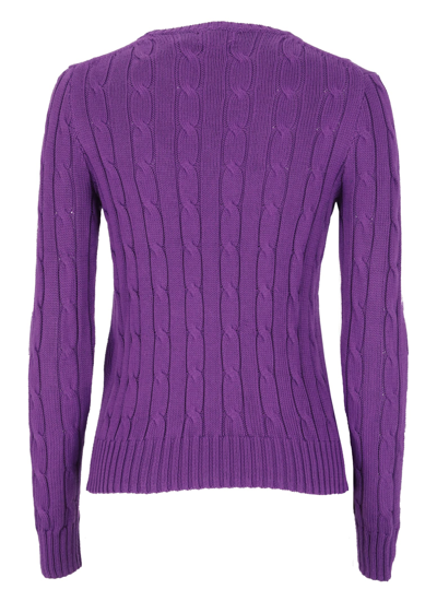 Shop Ralph Lauren Top With Embroidery In Purple