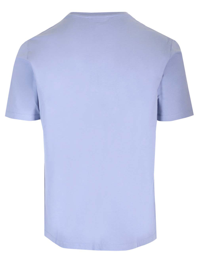 Shop Maison Kitsuné Chillax Fox T-shirt In Blue