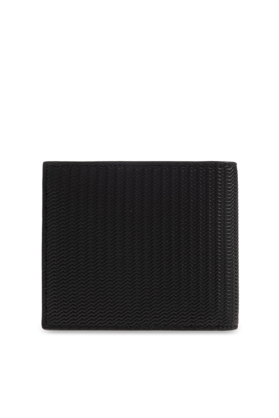 Shop Giorgio Armani Leather Wallet With Logo In C