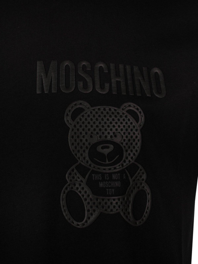 Shop Moschino Logo-printed Crewneck T-shirt