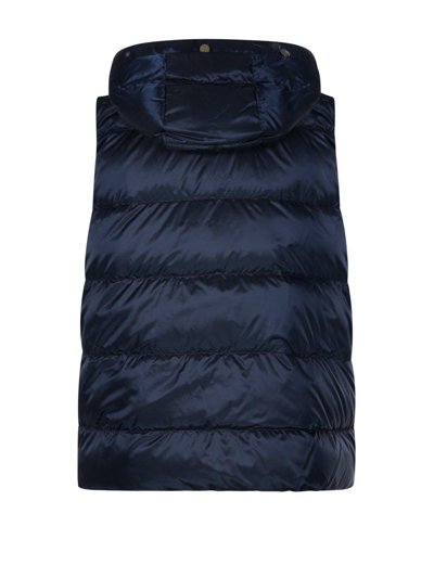 Shop Max Mara The Cube Buttoned Drawstring Gilet In Blue