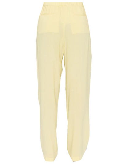 Shop Fabiana Filippi Yellow Viscose Trousers