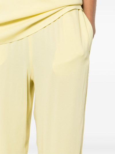 Shop Fabiana Filippi Yellow Viscose Trousers