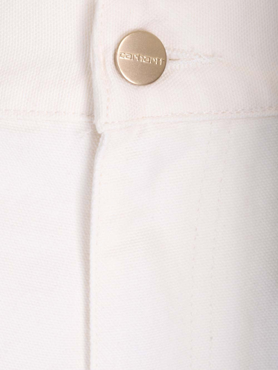 Shop Carhartt Simple Pant Straight Fit Jeans In White