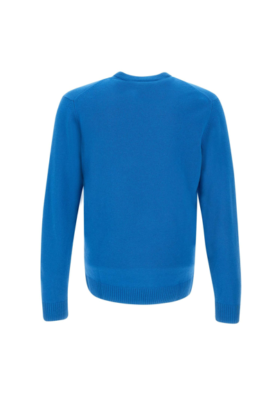 Shop Lacoste Wool Sweater In Azzurro