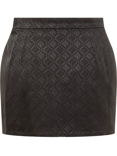 Shop Marine Serre Moon Diamant Skirt In Black