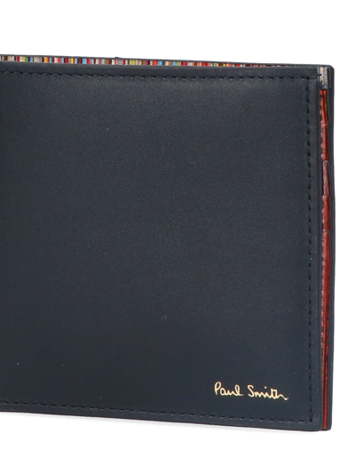 Shop Paul Smith Signature Stripe Wallet In Black
