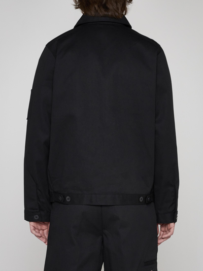 Shop Dickies Eisenhower Cotton-blend Jacket In Black