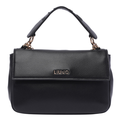 Shop Liu •jo Logo Crossbody Bag Liu-jo In Black