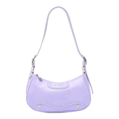 Shop Liu •jo Logo Shoulder Bag Liu-jo In Lilac