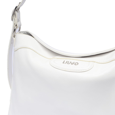Shop Liu •jo Logo Shoulder Bag Liu-jo In White