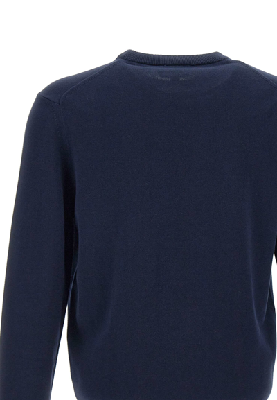 Shop Lacoste Cotton Pullover In Blu